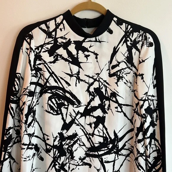 A.L.C. Isley Printed Mock-Neck Dress